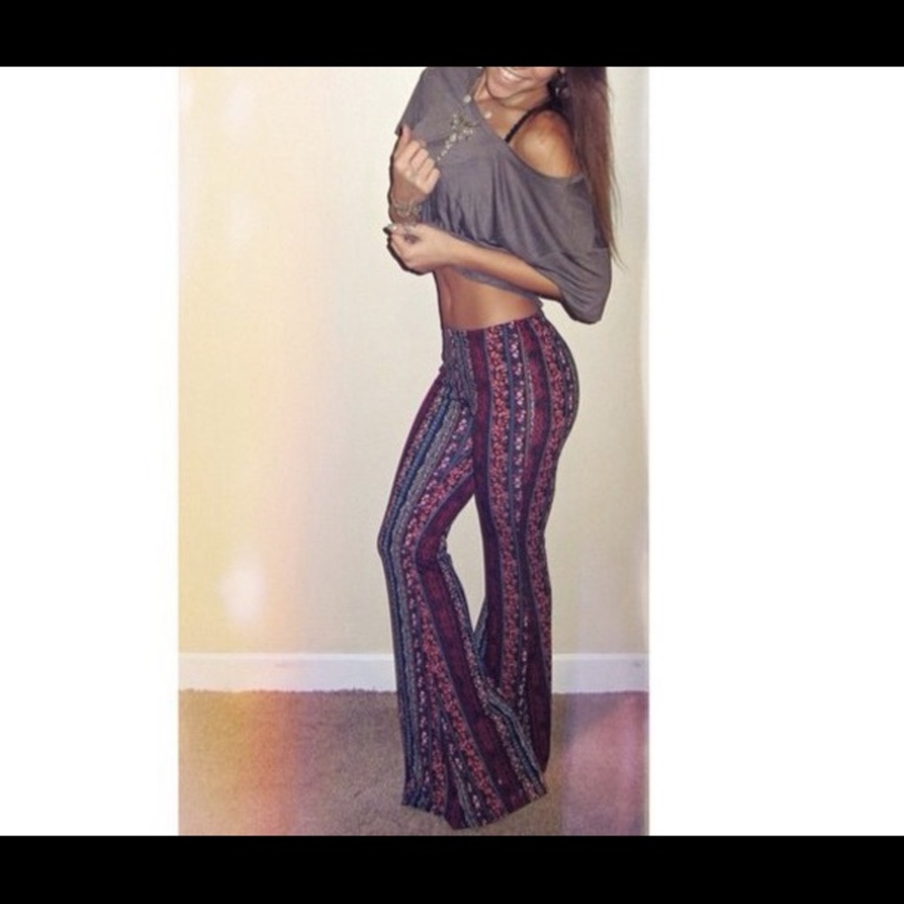 Kendall & Kylie printed wide leg pants